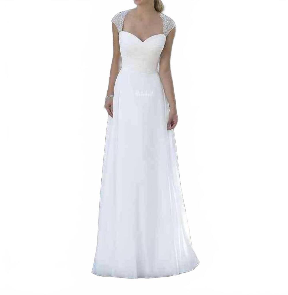 NEW SINCERITY chiffon ball gown in ivory